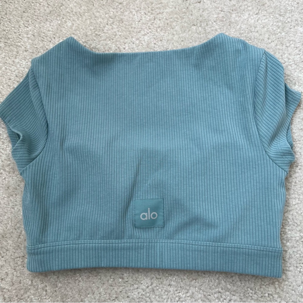 Alo blissful Henley bra top